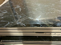 Muurpaneel pvc in marmerprint zwart - 3 st afm 280x122 cm - afbeelding 2 van  2