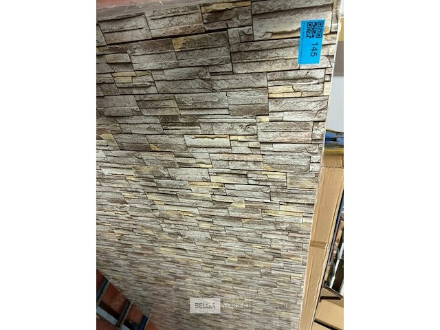 Muurpaneel pvc in steenprint - 3 st afm 280x122 cm - afbeelding 1 van  2