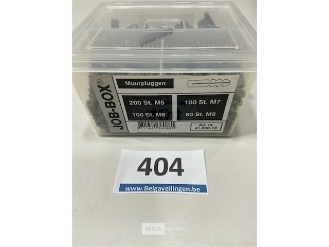 Muurpluggen m5 200 st m6 100 st m7 100 st m8 60 st - afbeelding 1 van  3