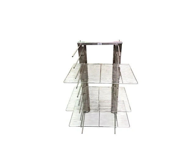 Muurrekje in inox met 10 leggers 45x38x98 cm - afbeelding 5 van  8