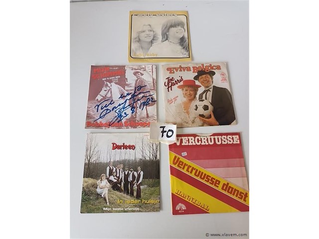 Muziek singles. 5 stuks - afbeelding 1 van  5