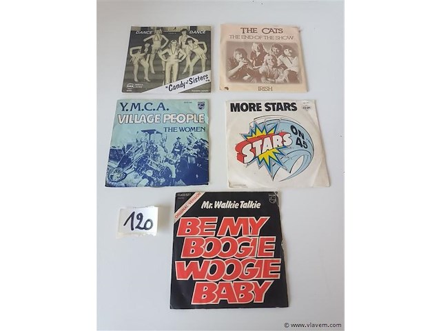 Muziek singles. 5 stuks - afbeelding 1 van  4