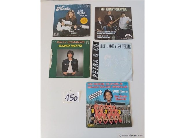 Muziek singles. 5 stuks - afbeelding 1 van  4