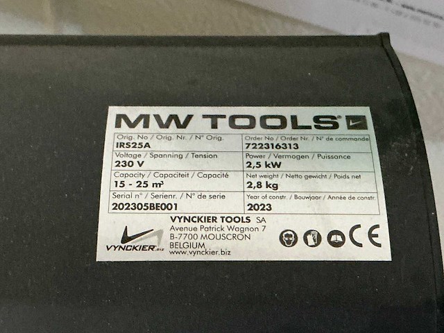 Mw tools irs25a terrasverwarming - afbeelding 4 van  4