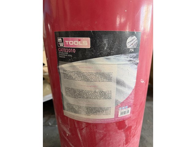 Mw tools mobiele zandstraalketel - afbeelding 3 van  3