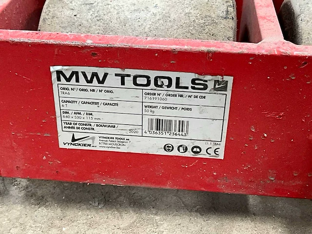 Mw tools transportrol - afbeelding 3 van  3