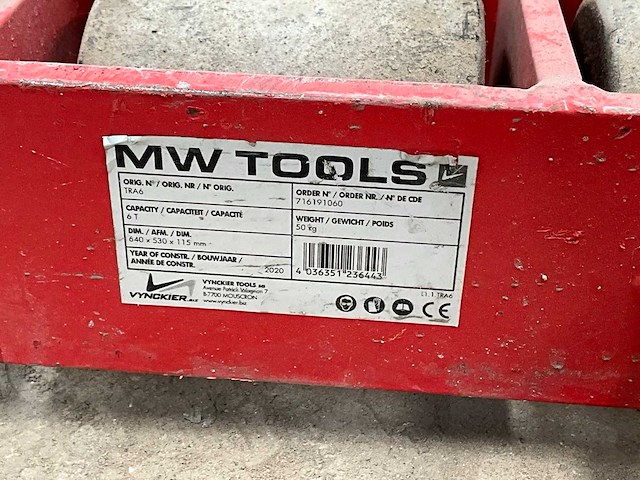 Mw tools transportrol - afbeelding 1 van  3