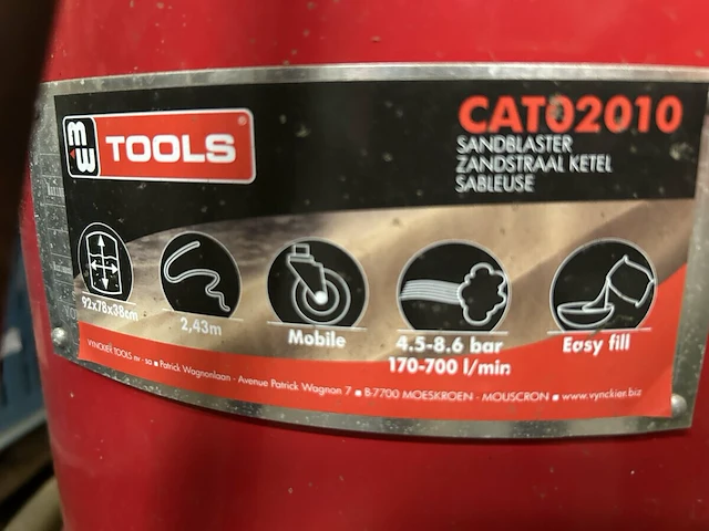 Mw tools zandstraalketel - afbeelding 4 van  4