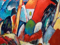 Myer lacome (1927-2011), 'mon village', 2004, oil on canvas 80 x 70 cm. (31 1/2 x 27.55 in.), frame: 101.5 x 91.5 cm. (39.96 x 36.02 in.) - afbeelding 6 van  6