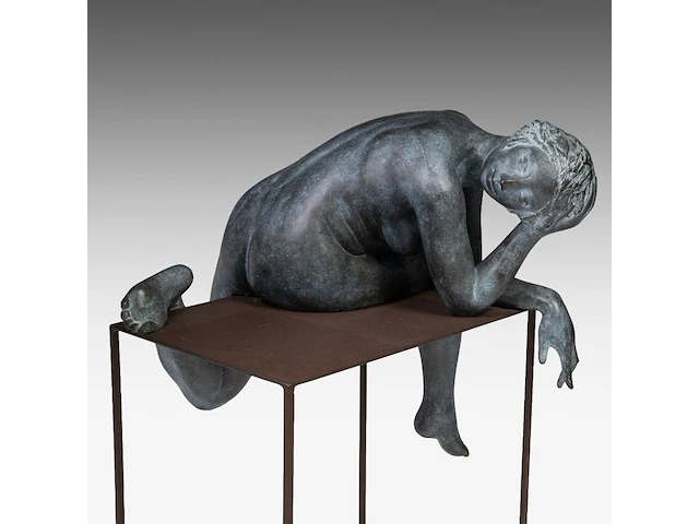 Myriam eyckens (1938), 'amazing', bronze sculpture on a metal stand, 2013 110 x 75 x 60 cm. (43.31 x 29.53 x 23.62 in.) - afbeelding 2 van  11