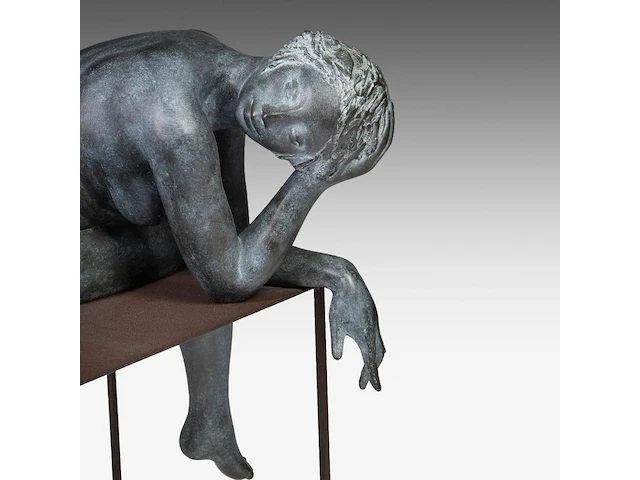 Myriam eyckens (1938), 'amazing', bronze sculpture on a metal stand, 2013 110 x 75 x 60 cm. (43.31 x 29.53 x 23.62 in.) - afbeelding 3 van  11