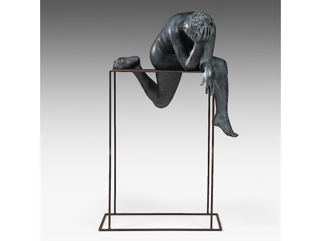 Myriam eyckens (1938), 'amazing', bronze sculpture on a metal stand, 2013 110 x 75 x 60 cm. (43.31 x 29.53 x 23.62 in.) - afbeelding 1 van  11
