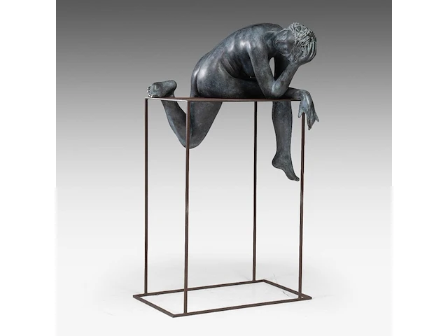 Myriam eyckens (1938), 'amazing', bronze sculpture on a metal stand, 2013 110 x 75 x 60 cm. (43.31 x 29.53 x 23.62 in.) - afbeelding 4 van  11
