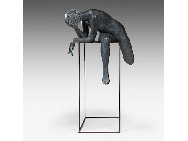 Myriam eyckens (1938), 'amazing', bronze sculpture on a metal stand, 2013 110 x 75 x 60 cm. (43.31 x 29.53 x 23.62 in.) - afbeelding 7 van  11