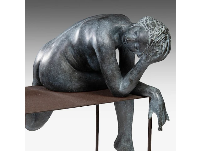 Myriam eyckens (1938), 'amazing', bronze sculpture on a metal stand, 2013 110 x 75 x 60 cm. (43.31 x 29.53 x 23.62 in.) - afbeelding 10 van  11