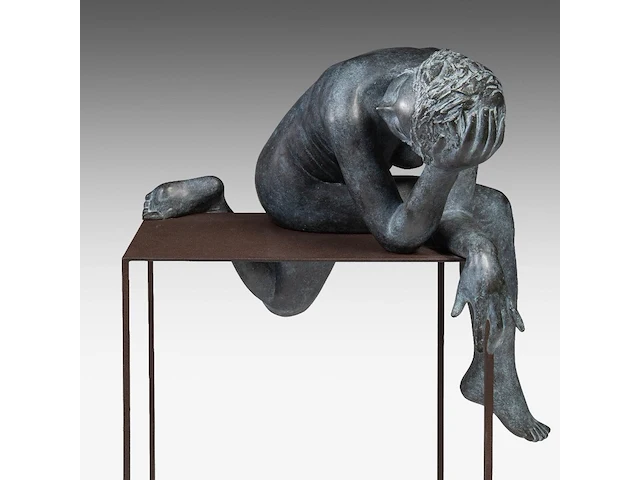 Myriam eyckens (1938), 'amazing', bronze sculpture on a metal stand, 2013 110 x 75 x 60 cm. (43.31 x 29.53 x 23.62 in.) - afbeelding 11 van  11