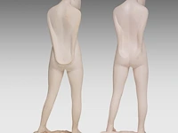 Myriam eyckens (1938), two nude figures looking at the ground, 1970, plaster, n° 1/3, 38.5 cm. (15.16 in.) - afbeelding 4 van  8