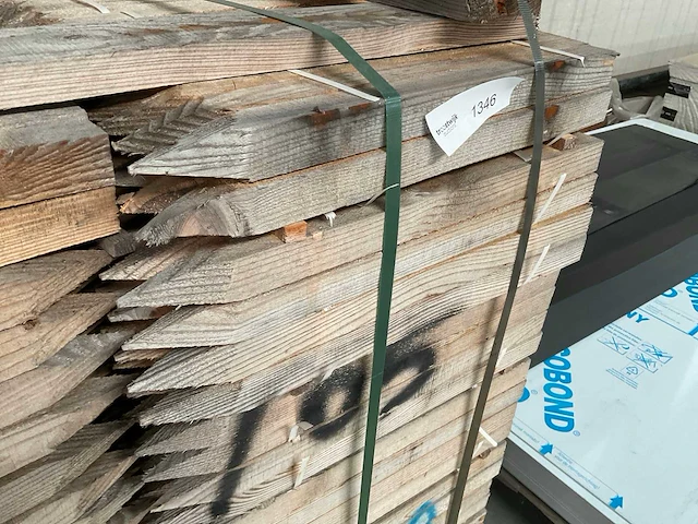 Naaldhout piket palen - afbeelding 4 van  6