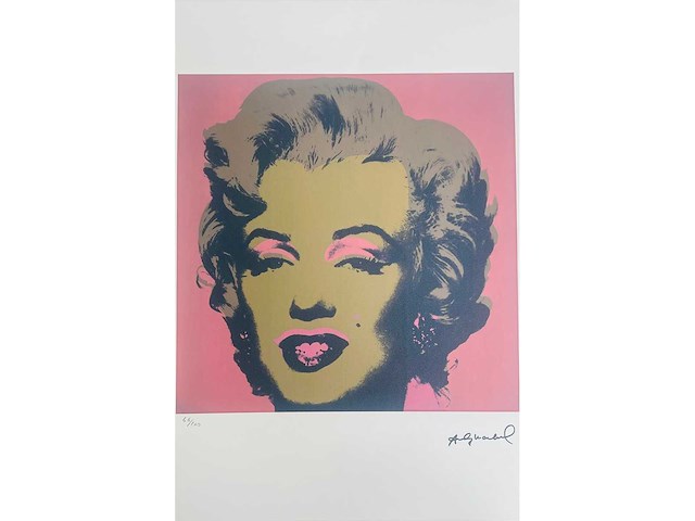 (naar) andy warhol - marilyn - offset - afbeelding 2 van  8