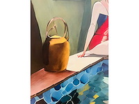 (naar) david hockney - bathers - kleurenprint op canvas - afbeelding 6 van  7