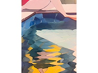 (naar) david hockney - bathers - kleurenprint op canvas - afbeelding 7 van  7