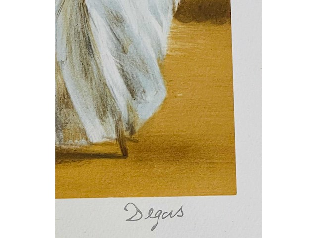 (naar) edgar degas - la classe de danse - kleurenlithografie - vanaf 1 euro - afbeelding 4 van  10