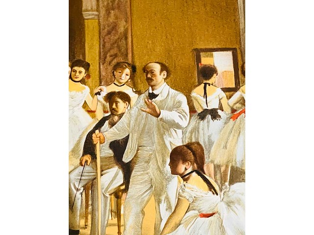 (naar) edgar degas - la classe de danse - kleurenlithografie - vanaf 1 euro - afbeelding 9 van  10