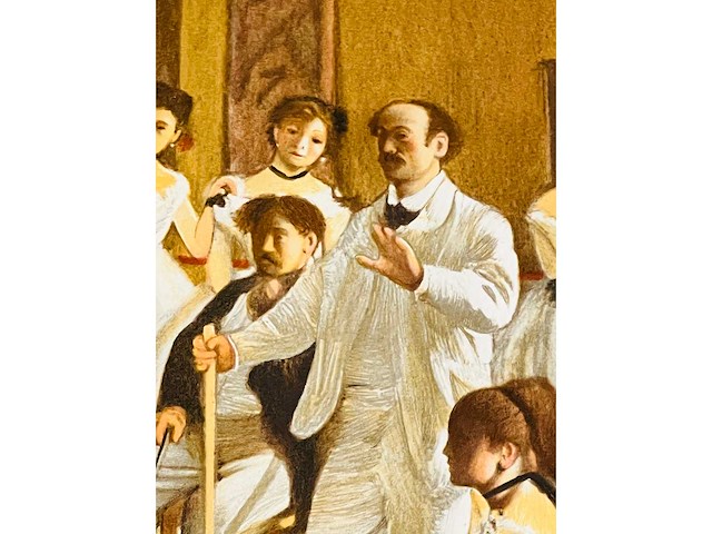 (naar) edgar degas - la classe de danse - kleurenlithografie - afbeelding 2 van  10