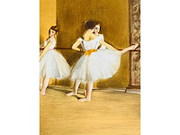 (naar) edgar degas - la classe de danse - kleurenlithografie - afbeelding 7 van  10