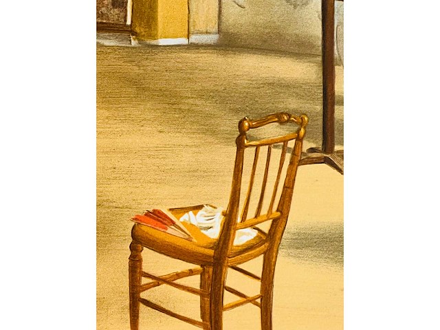 (naar) edgar degas - la classe de danse - kleurenlithografie - afbeelding 8 van  10