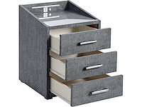 Nachtkastje met led-verlichting en usb-poort en usb-c-poort (x2) - afbeelding 5 van  10