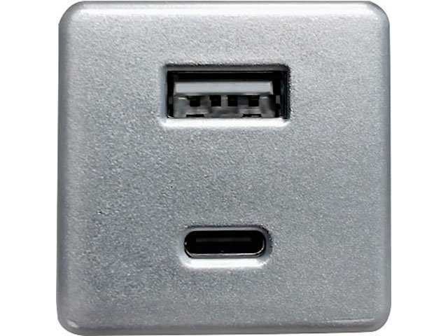Nachtkastje met led-verlichting en usb-poort en usb-c-poort - afbeelding 4 van  8
