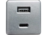Nachtkastje met led-verlichting en usb-poort en usb-c-poort - afbeelding 4 van  8