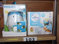 Nachtlampje philips, mykidsroom mybuddy, werking niet gekend, en baby service set duralex, 10-delig - afbeelding 1 van  2