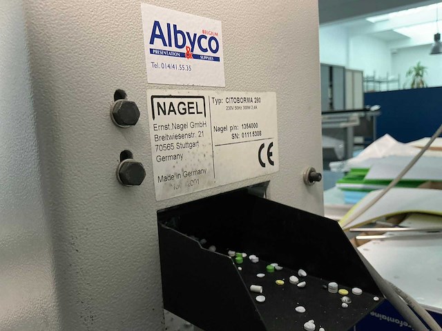 Nagel citoborma 280 papierboor machine - afbeelding 8 van  8