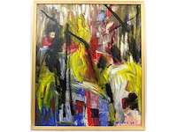 Nahum suwarsita - just walking - gemengde techniek op doek - 70x60 cm - afbeelding 2 van  4