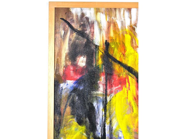 Nahum suwarsita - just walking - gemengde techniek op doek - 70x60 cm - afbeelding 6 van  10