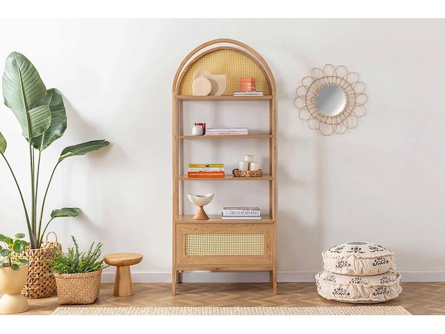 Nala 75 boekenplank | essenhouten body | natuurlijk - afbeelding 2 van  7