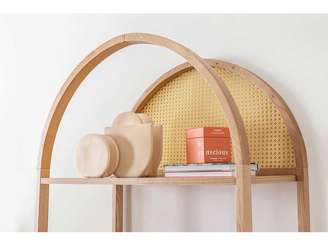 Nala 75 boekenplank | essenhouten body | natuurlijk - afbeelding 3 van  7
