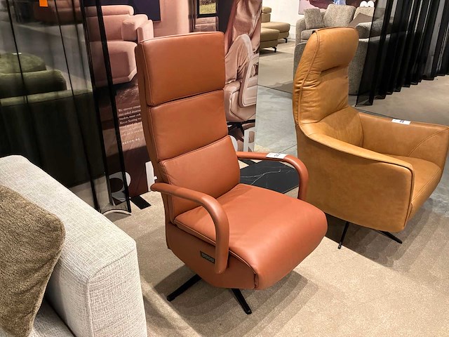 Namibo cognac relax zetel elektrisch - afbeelding 2 van  4
