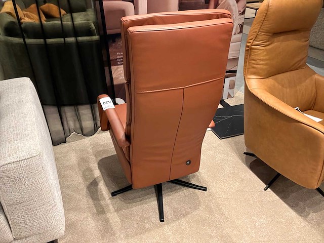 Namibo cognac relax zetel elektrisch - afbeelding 3 van  4
