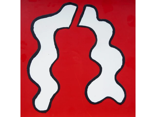 Narcisse tordoir (1954), 'composition', 1987, series of 4 screenprints 40 x 40 cm. (15 3/4 x 15 3/4 in.), frame: 48 x 48 cm. (18.89 x 18.89 in.) - afbeelding 8 van  15