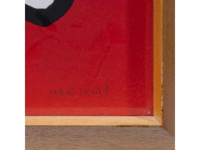 Narcisse tordoir (1954), 'composition', 1987, series of 4 screenprints, n° 11/50, 40 x 40 cm. (15 3/4 x 15 3/4 in.), frame: 48 x 48 cm. (18.89 x 18.89 in.) - afbeelding 6 van  15