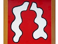 Narcisse tordoir (1954), 'composition', 1987, series of 4 screenprints, n° 11/50, 40 x 40 cm. (15 3/4 x 15 3/4 in.), frame: 48 x 48 cm. (18.89 x 18.89 in.) - afbeelding 9 van  15
