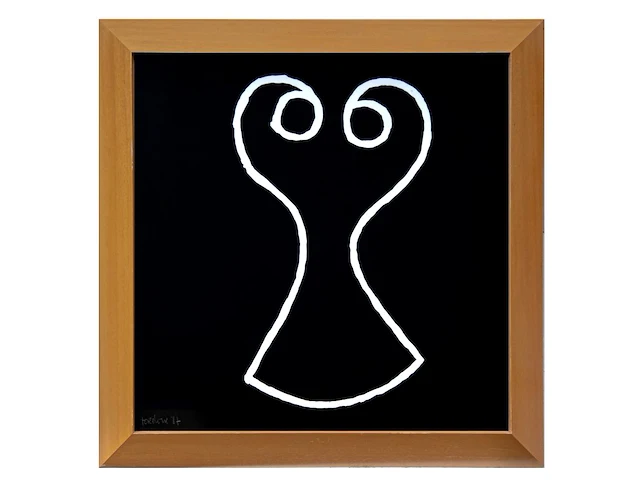 Narcisse tordoir (1954), 'composition', 1987, series of 4 screenprints, n° 11/50, 40 x 40 cm. (15 3/4 x 15 3/4 in.), frame: 48 x 48 cm. (18.89 x 18.89 in.) - afbeelding 13 van  15