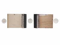 Narcisse tordoir (1954), untitled composition of two panels and two spheres, 1984, acrylic on wood and plaster 40 x 205 cm. (15 3/4 x 80.70 in.) - afbeelding 2 van  6