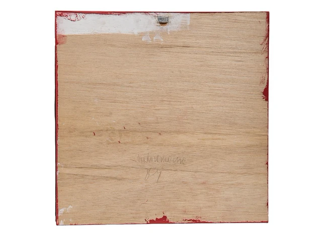 Narcisse tordoir (1954), untitled composition of two panels and two spheres, 1984, acrylic on wood and plaster 40 x 205 cm. (15 3/4 x 80.70 in.) - afbeelding 4 van  6