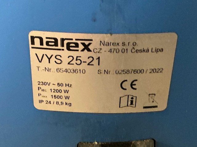 Narex vys 25-21 industriële stofzuiger - afbeelding 3 van  3
