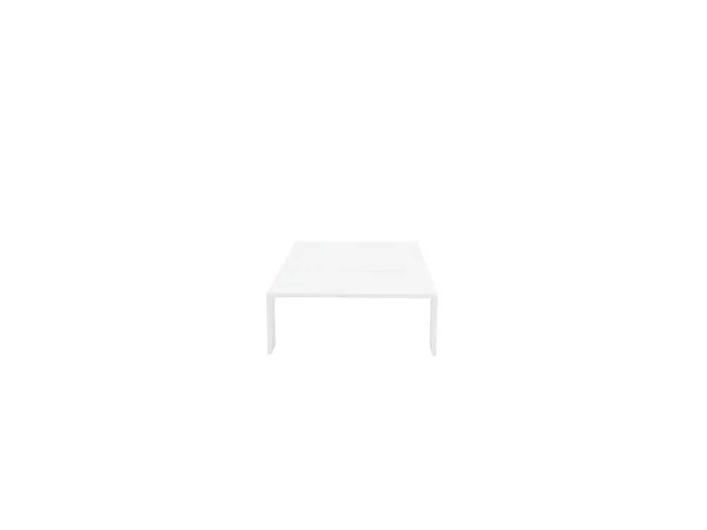 Nateriale lagun ferrari witte aluminium salontafel - afbeelding 7 van  10