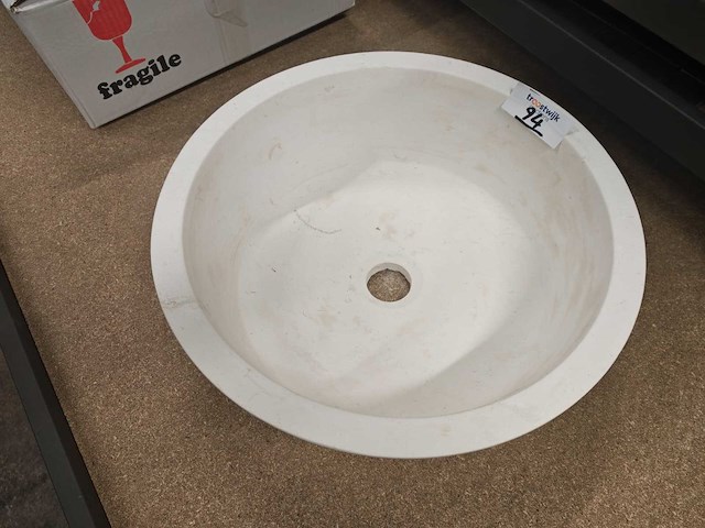 Natuursteen - ntb008-a - waskom - sink - afbeelding 1 van  3